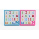 Přesouvačka hlavolam čísla plast 8x8cm mix barev – Hledejceny.cz