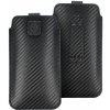 Pouzdro a kryt na mobilní telefon Apple Forcell Pocket Carbon 11 na Apple iPhone 12/12 Pro / Samsung Galaxy S21 / Xcover 5