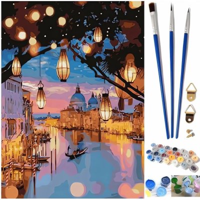 Pronett x J5579 Malování podle čísel lampiony 40 x 50 cm – Zboží Dáma