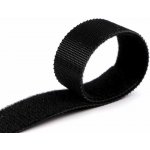 Nízkoprofilový suchý zip šíře 20 mm oboustranný, pro domácnost a zahradu - černá – Hledejceny.cz