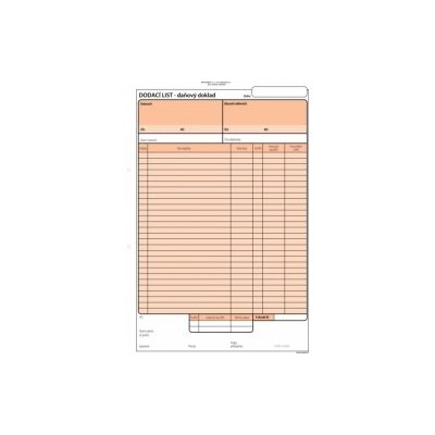 Optys 761 Dodací list A4 propisovací 100 listů – Zboží Živě