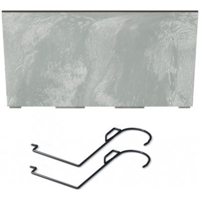 PROSPERPLAST Závěsný truhlík - URBI CASE W Beton Effect 39,5x18,5 cm antracit – Sleviste.cz
