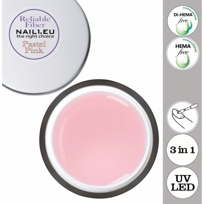 Reliable Fiber Uv Led Hema Di Hema Free jednofázový gel hypoalergenní pastel pink 2x55ml – Zbozi.Blesk.cz