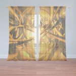 Záclony Žlutá abstrakce: 2 ks - 150x250 cm - Sablio – Hledejceny.cz