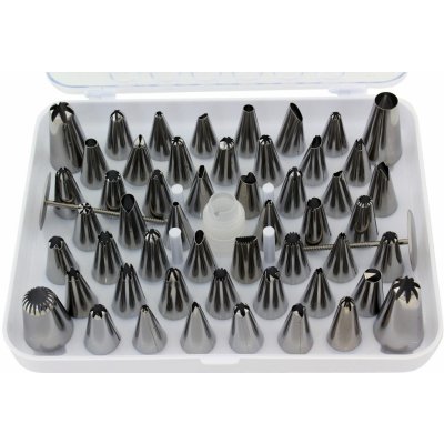 Sada cukrářských špiček na zdobení dortů 54 ks – Zboží Dáma