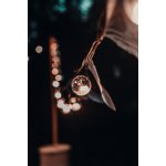Kobi Venkovní dekorační řetěz 20 m + LED retro žárovky 1 W 20 x E27, IP44 – Hledejceny.cz
