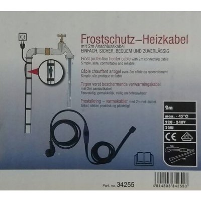 Topný kabel s termostatem Rolos 230V 2 m – Hledejceny.cz