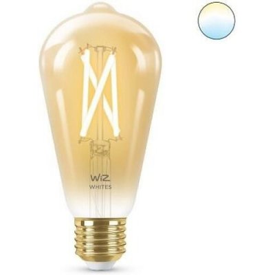 WiZ LED žárovka filament amber E27 ST64 7W 640lm 2000-5000K IP20, stmívatelná