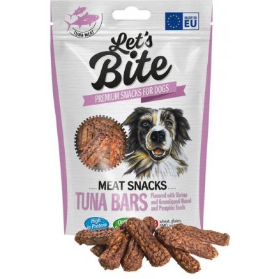 Brit Let's Bite Meat Snacks Tuna Bars Flavored with Shrimp and Greenlipped Mussel and Pumpin Seeds 80 g
