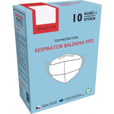 Balerina respirátor PFHM722 FFP2 NR Economy bílý 10 ks