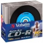 Verbatim CD-R 700MB 52x, AZO, printable, slimbox, 10ks (43426) – Zboží Živě