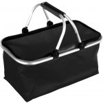 košík nákupní skládací obdél. 48x28x24cm Al+polyester mix barev – Zboží Dáma