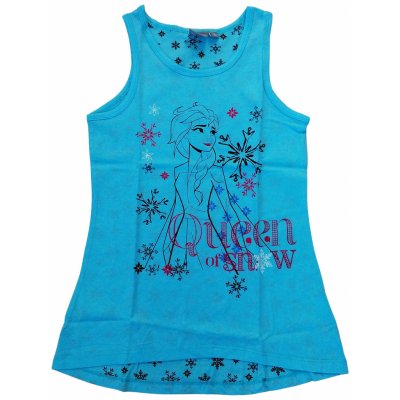 Cottonland dívčí letní tílko Frozen s vločkami modré – Zboží Dáma