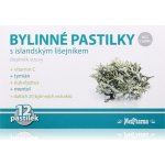 MedPharma BYLINNÉ PASTILKY Bez cukru s islandským lišejníkem 12 ks – Zboží Dáma