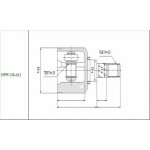 NTY Kloub Vnitřní Hnací Hřídel Nissan Almera N16 1.8 1.5DCI 00- pravá strana (39711-6J000) – Hledejceny.cz