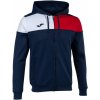 Pánská mikina Joma CREW V ZIP-UP HOODIE modrá 103087.336