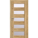 Solodoor rámové, 60 P, 650 × 1985 mm, fólie, pravé, dub Mystic, prosklené 490400065001 – Zboží Mobilmania