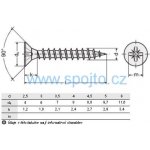 Vrut 4,5 x 50 celý závit – Hledejceny.cz