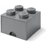 LEGO® úložný box s šuplíkem 25 x 25 x 18 cm tmavě šedý LEGO40051754 – Zboží Dáma