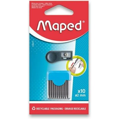 Maped náhradní tuhy do kružítka s ořezávátkem 10 ks 134211 – Zboží Mobilmania