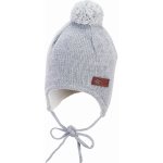 Sterntaler čepička pletená jednobarevná šedá s bambulí – Zboží Dáma