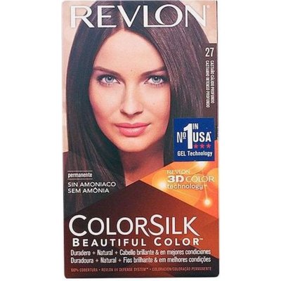 Revlon Color Silk barva bez amoniaku Teplá kaštanová sytá 27