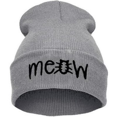 Blingstar čepice beanie Meow šedá – Hledejceny.cz