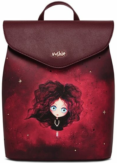 Vushie Laura Flap Backpack vínová 10 l