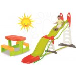 Smoby 310260-3 set Toboggan Super Megagliss 2v1 a dětský stůl Piknik se dvěma lavicemi – Hledejceny.cz