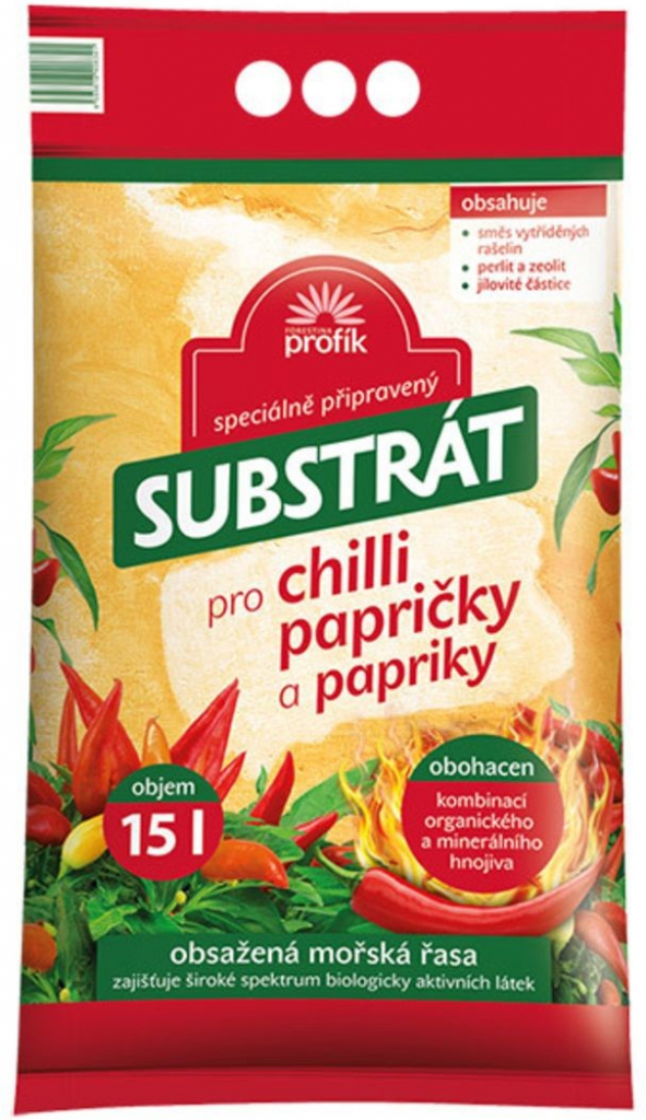 Forestina Profík Substrát pro chilli papričky a papriky 15 l