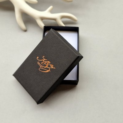 K&Z design dárková krabička s logem malá černá – Zboží Dáma