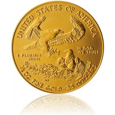 United States Eagle Mint Zlatá 1/2 Oz mince 25 USD American stand 16,96 g -  Heureka.cz