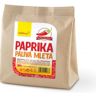 WOLFBERRY Paprika pálivá mletá 200 g – Zboží Dáma