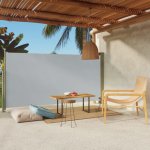 vidaXL Zatahovací boční markýza 160 x 300 cm šedá – Zboží Mobilmania