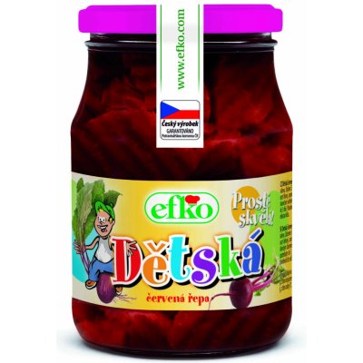Efko Dětská červená řepa ve sladkokyselém nálevu 370ml – Zboží Dáma