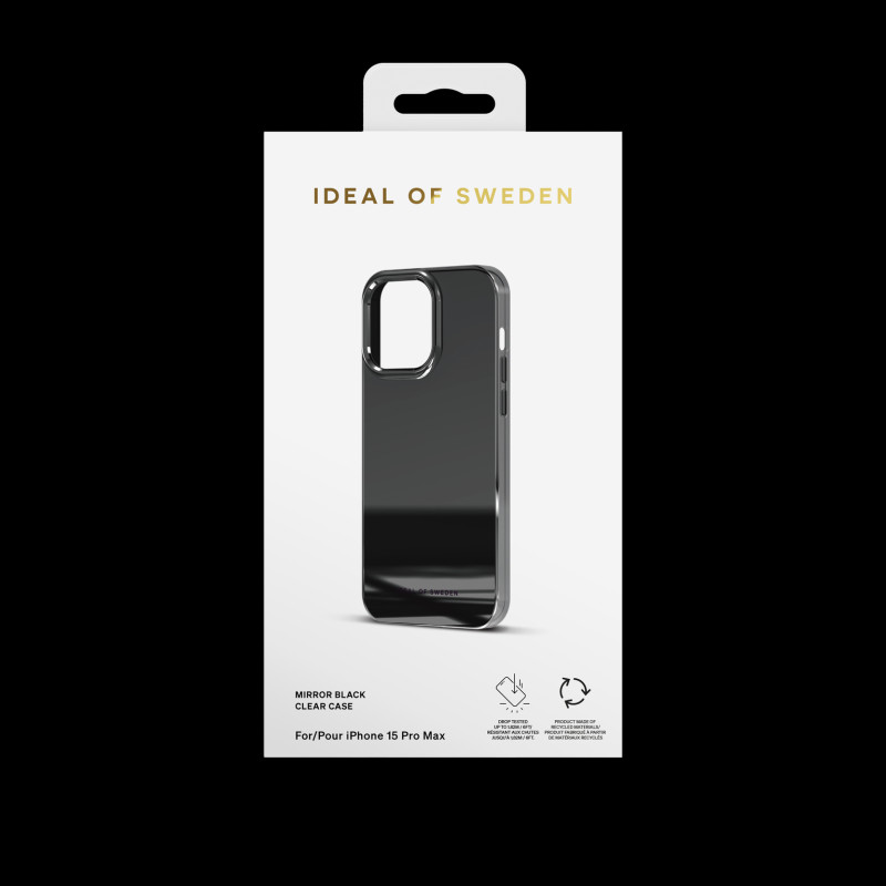 iDeal Of Sweden Clear Case Apple iPhone 15 Pro Max, mirror černé