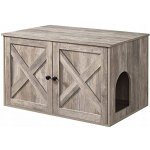 Songmics krytá toaleta 80 x 53 x 49,2 cm – Zboží Dáma