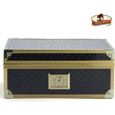 Humidor na doutníky Cigars Black/Gold 25D – Zboží Mobilmania