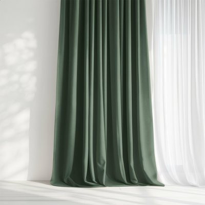 Goldea dekorační závěs marbella - tmavě zelený 180x135 cm – Hledejceny.cz