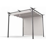 Blumfeldt Pantheon Wall Pergola, nástěnná pergola, 3 x 3 m, (GDI17-Pantheon 3x3BL) – Zboží Mobilmania