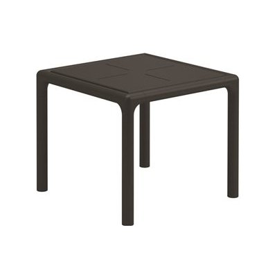 Hliníkový odkládací stolek Curve, Gloster, čtvercový 50x50x47 cm, tmavě šedý (meteor)