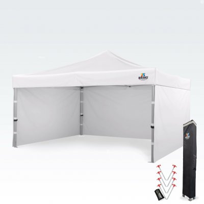 BRIMO ALU EXCLUSIVE 4x4 m HEX 45 mm - s 3 stěnami - Bílá P. Alu – Sleviste.cz
