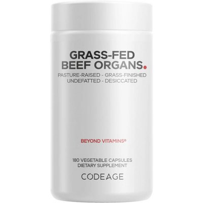Codeage Grass Fed Beef Organs 180 Veg Kapslí – Hledejceny.cz