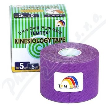 Temtex kinesio tape Classic fialová 5cm x 5m