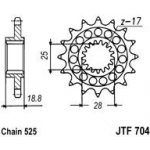 JT Sprockets JTF704-17RB – Zboží Mobilmania