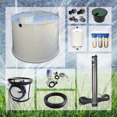 Česká nádrž Nádrž na vodu + set dům top 10m³ – Zboží Mobilmania