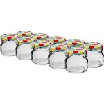 Browin zavařovací sklenice s barevným víčkem 10 x 30ml – Sleviste.cz