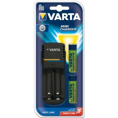 Varta Mini Charger + 2x AA 2100 mAh – Zboží Živě