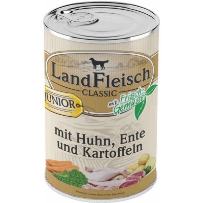 Landfleisch Dog Classic Junior Huhn Ente Kart. 400 g – Hledejceny.cz