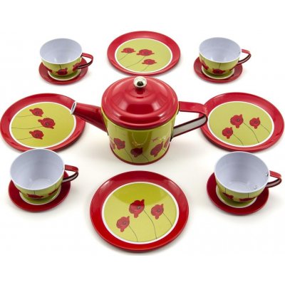 Teddies plechové nádobí 15ks v krabici 32x20x9cm – Sleviste.cz